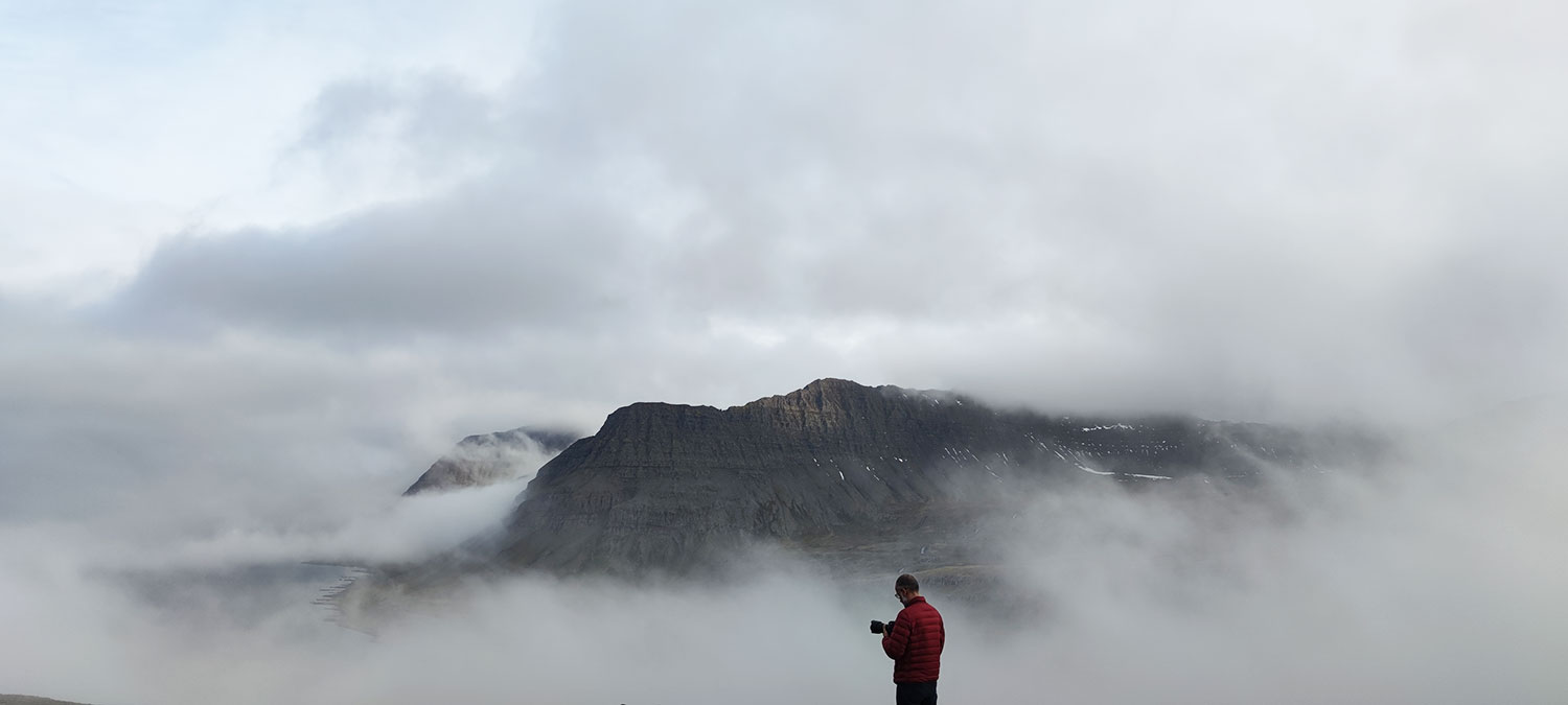 Photographer in the Westfjords