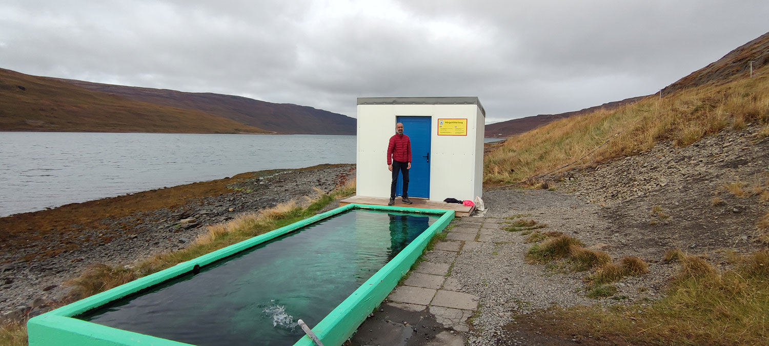 Hot spring in the westfjords