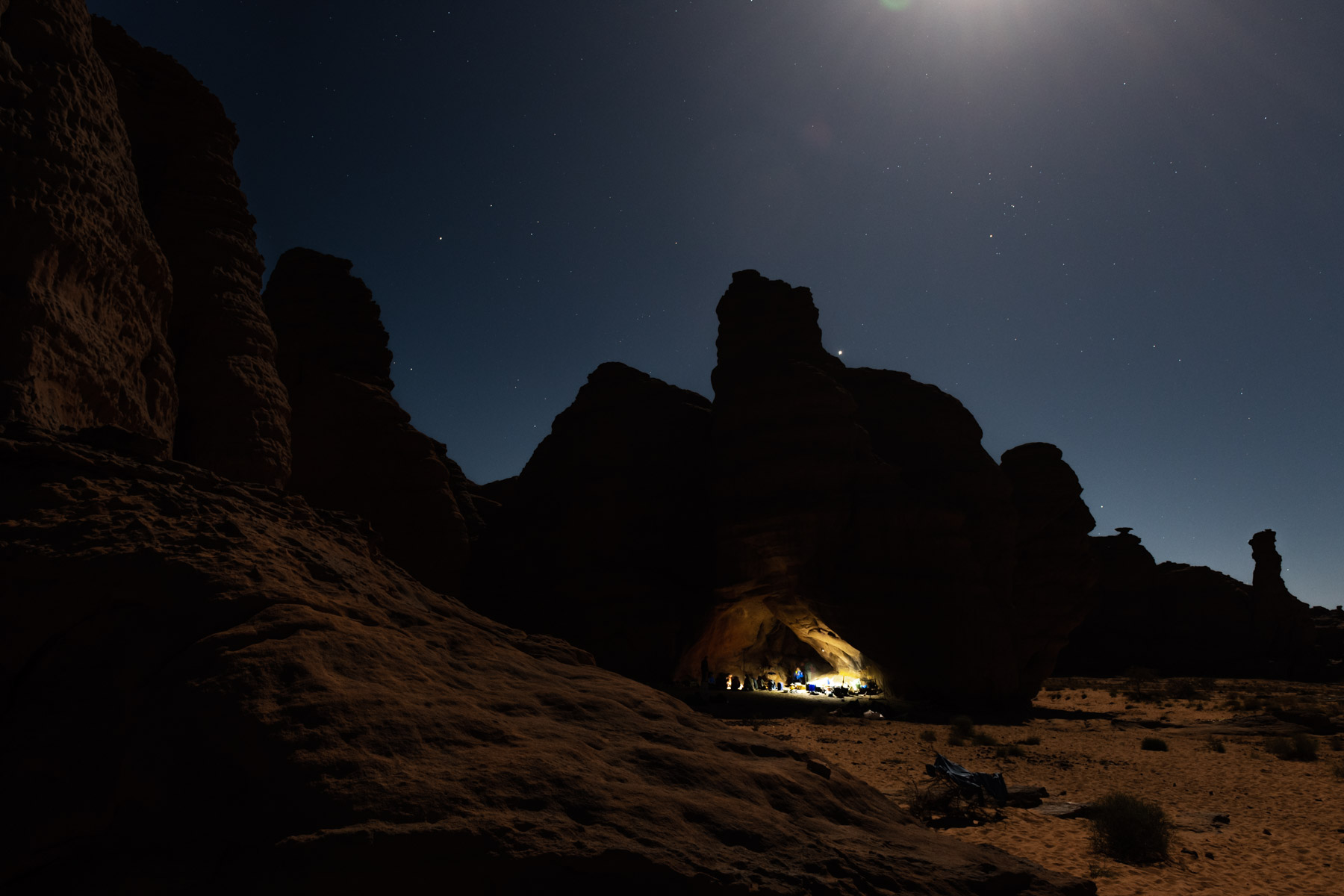 Die Sahara bei Nacht