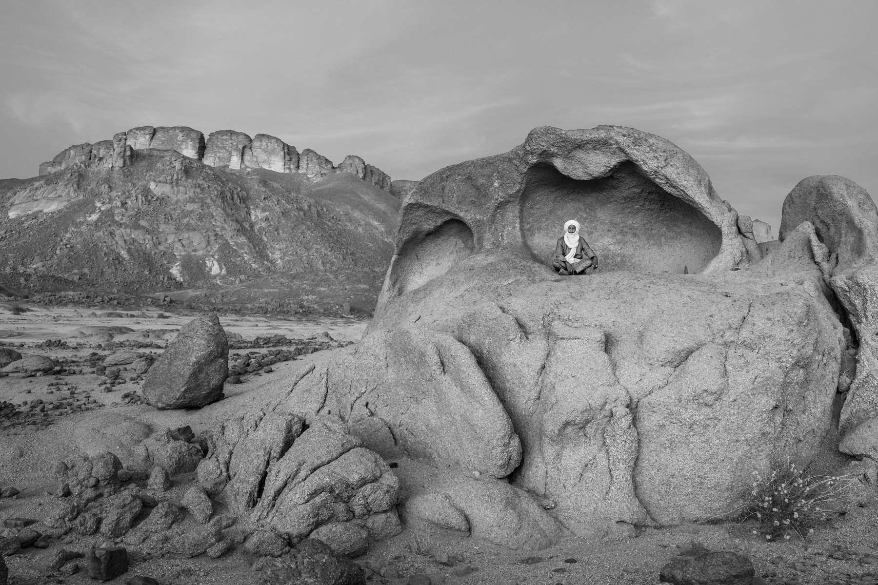 Porträt eines Tuareg in der Sahara