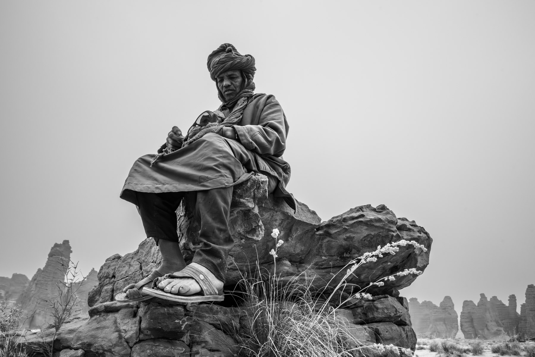 Porträt eines Tuareg in der Sahara