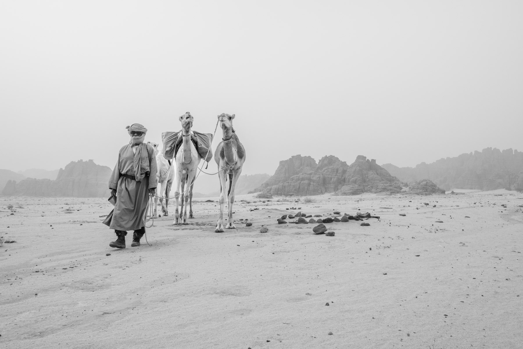 Porträt eines Tuareg in der Sahara