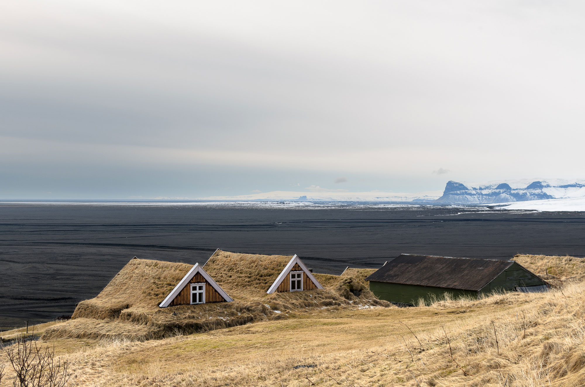 The Skeiðarársandur desert plain, as seen from Skaftafell National Park