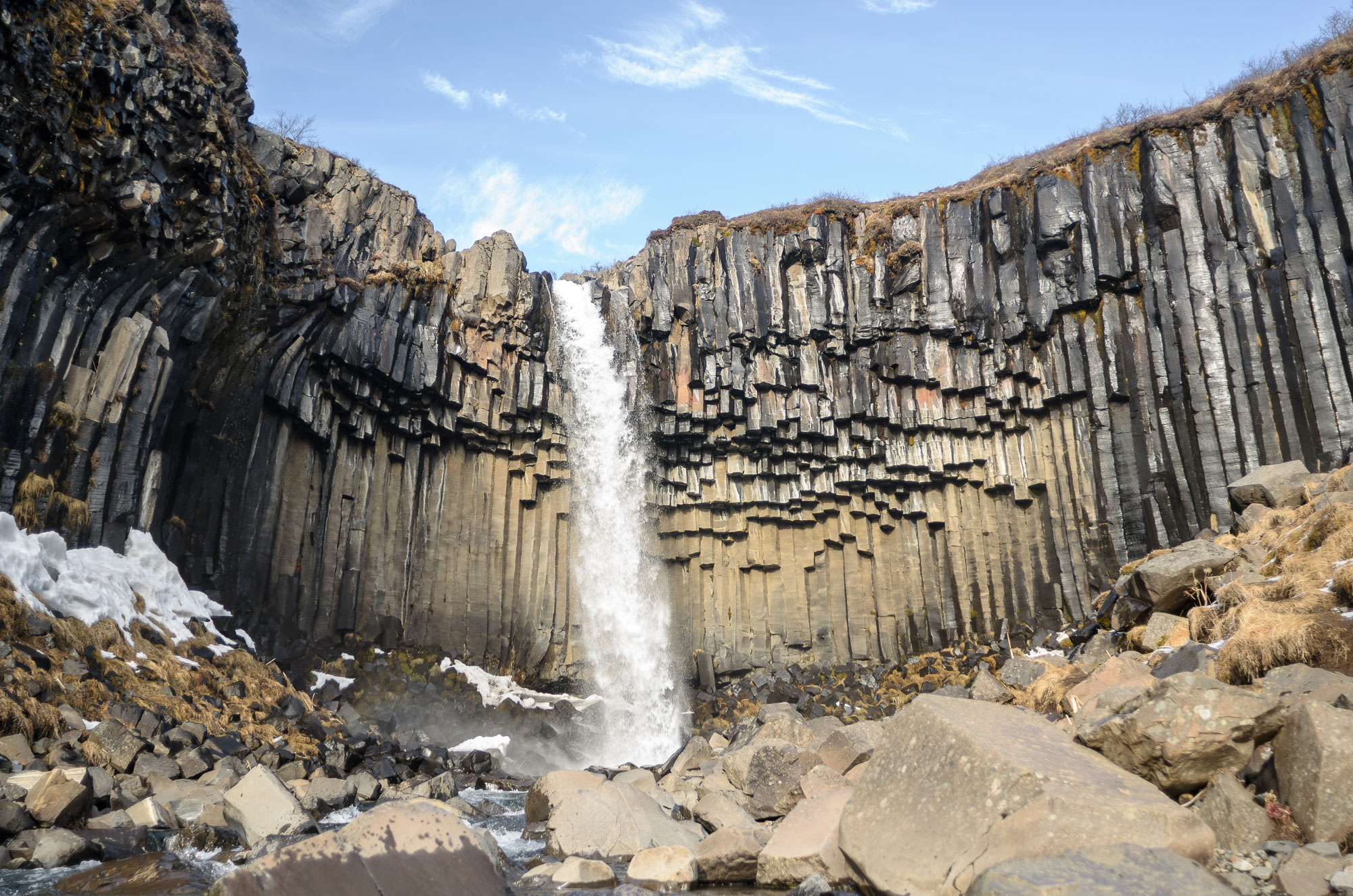 Svartifoss in Skaftafell National Park