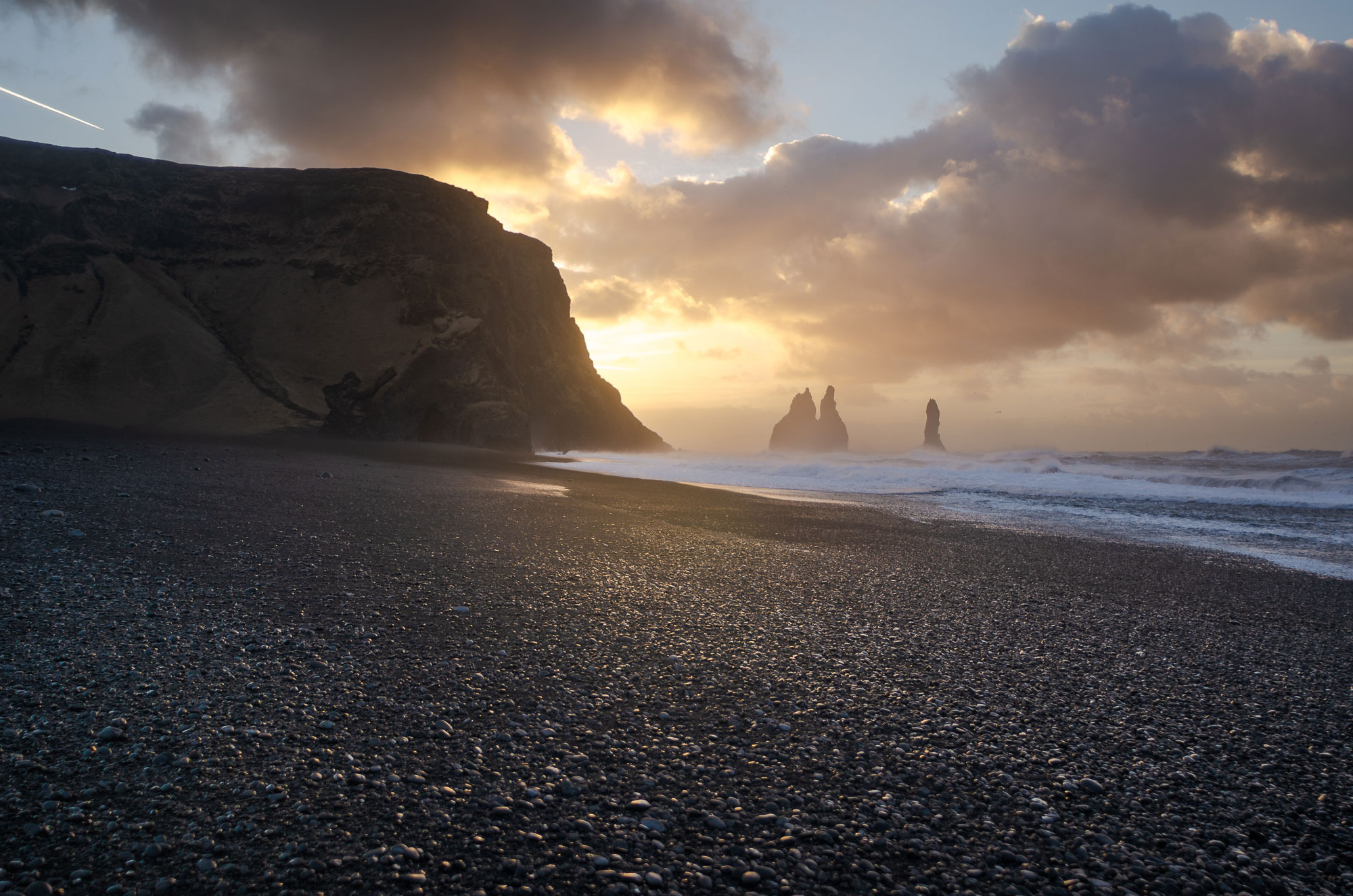 Reynisfjara on the Ring Road in Iceland