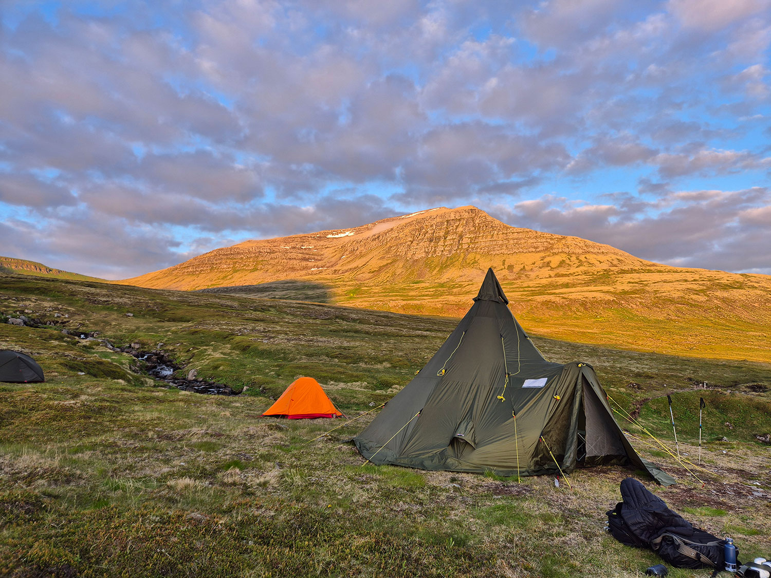 Our camp for the 2026 Arctic fox photo tour